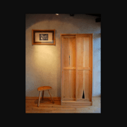 Walnut cupboard by Ishitani