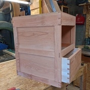 Premier tiroir en place après ajustements