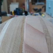 chanfrein au niveau des collage (effet couture)