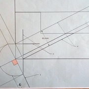 Traçage de l'arêtier dévoyé