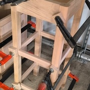 Tabouret en hêtre en cours au CFA