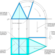 **B/** Le tracé complet de l'épure de fabrication