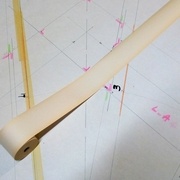 Relevés avec rouleau de compta en guise de pige