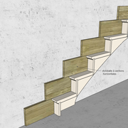 Stylobate en sections horizontales