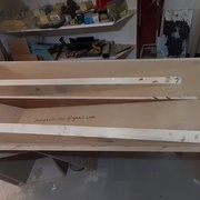 les traverses de renfort et le bordel de mon atelier