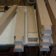 pieds de bancs en chataignier