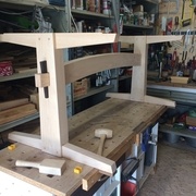 montage à blanc du piètement