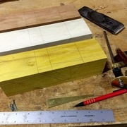 Tracé soigné de la géométrie de l'embouchure sur le fût