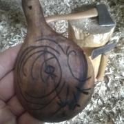 Gravure d'un arbre symbolisé à ma façon