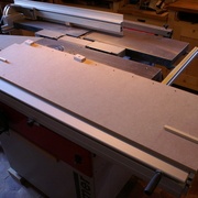 Dessous du gabarit à coupes biaises