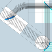 fig 4/ Construction complète de la pièce vue géométralement