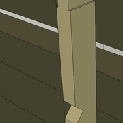 Système envisagé pour reprendre les efforts des équerres lourdement chargées