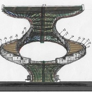 Claveaux sous les parties intermédiaires avec crémaillères centrales. ( SketchUp Sylvain modifié Jacky)