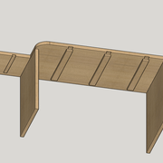 le plan de travail vu de dessous