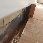 Ossature bois, plancher et plinthe