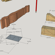 traçage et fabrication des cales en devers