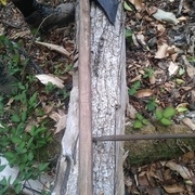 La hache que j'ai achetée à Gustave.