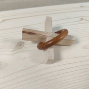 Casse-tête monté, avec son anneau