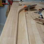 21- mesure pour la découpe du haut des planches extérieures du panneau.