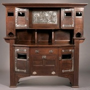 Buffet d époque arts and crafts evoluant vers l art nouveau  https://www.pinterest.fr/gemedack/english-arts-crafts-art-nouveau-furniture