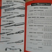 Outils tranchants, Peugeot Frères 1950