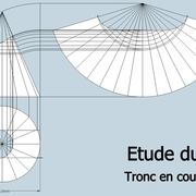 fig 3/ Tracé du développement de la coupe biaise :