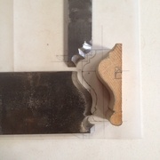 ensemble de 2 fers pour reproduction d'une cimaise existante