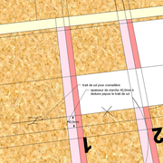 épure étape 23 : tracé de la ligne de sol de crémaillère à l aide d une épaisseur de marche