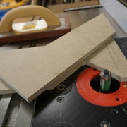 Patron du montant - découpe du 45°.