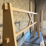 Le petite tréteau qui va bien pour poser une demie table