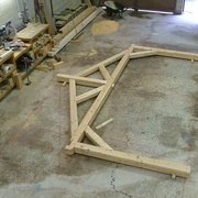 Assemblage "à blanc" et pointage de la tire sur les tenons