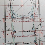 sections en bleu, circulaires et rayonnantes suivant les altitudes