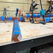 Collage pour obtenir des hexagones