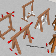 Triangulations des tréteaux