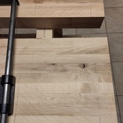 Je dois défoncer de 20mm sur la partie avant de la presse et j'ai finalement du défoncer de 15mm sur la partie arrière.