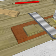 **7/** Nous procédons par sciage des joues approfondies.