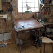 Table à dessin et Tabouret du chef (déjà présenté dans l'Air du Bois)