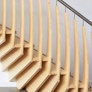 rampe contemporaine design , main courante en métal