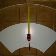 Le rayon s'est agrandi de 21 cm. Va falloir le diminuer sur le "moule"