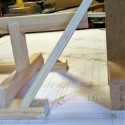 noulets délardés, l'arrière s'aligne avec l'autre versant de toiture