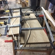 Collage des lamelles de 2mm. 4 au total