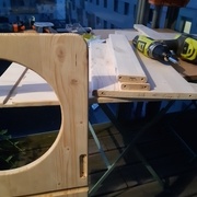 J'ai commencé dans l'atelier de mon beau-frère, je finis sur mon balcon.