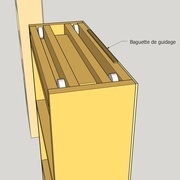 Baguette de guidage basse