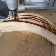 Le plus gros est enlevé avec la fraise de 8 mm