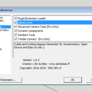 Panneau de Préférences > Onglet Extensions