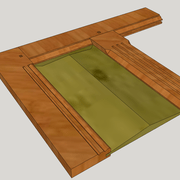 (fig 1) Coupes droites et moulures et autres arrêtés avant les assemblages .