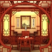 Intérieur style chinois contemporain  http://www.download3dhouse.com/