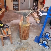 Un petit coup sur la tête pour finaliser l'enchâssement