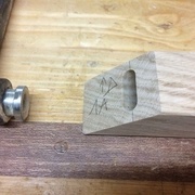 Repère des pièces qui va être caché par le collage