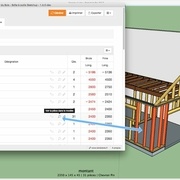 Voir la pièce dans le modèle (depuis le fiche de débit)